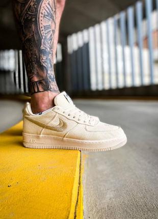 Кросівки stussy x nike air force 1 low fossil — ціна 2780 грн у