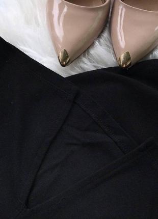 Маленьке чорне плаття міді bershka, відкриті плечі2 фото