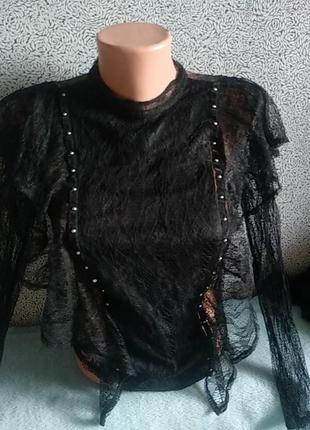 Блуза шикарная кружевная