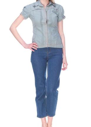 Cool & sexy джинсовая рубашка, блуза, хлопок, коттон4 фото