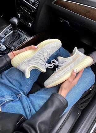 Кросівки yeezy 350 ludmark(рефлектив шнурки) кросівки