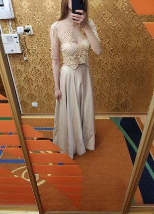 Випуснкя сукня выпускное платье топ и юбка2 фото