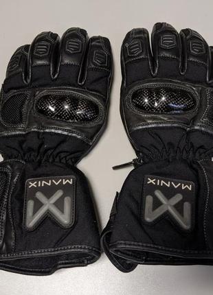 Manix schoeller keptotec швейцарские мото перчатки мотоперчатки | кожаные