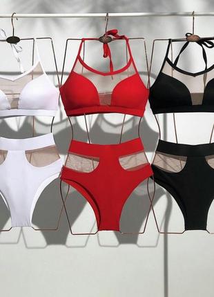 Купальник з високими плавками