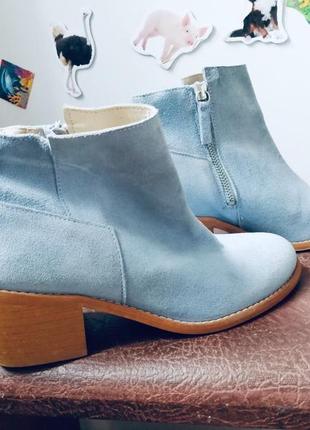 Ботинки zara голубого цвета3 фото