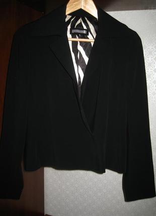 Стильный lдвубортный укороченный шерстяной пиджак dorothee schumacher7 фото