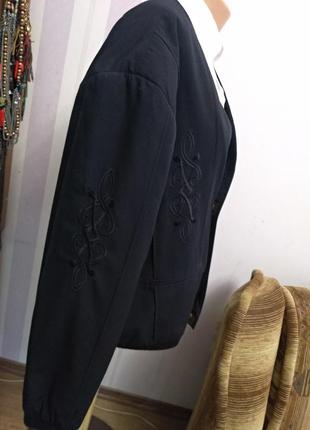 Бомбер куртка ветровка  винтажный стиль вышивка большой размер4 фото
