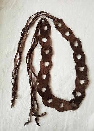 Кожаный пояс ручной работы