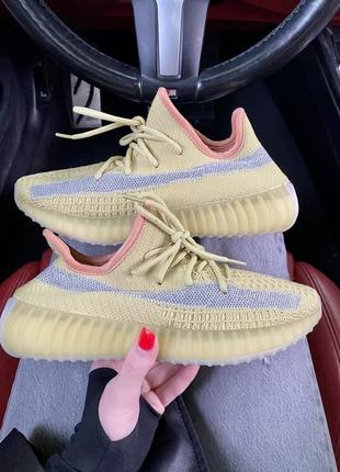 Отличные женские кроссовки унисекс adidas yeezy boost 350 горчично-оливковые 36-45 р6 фото