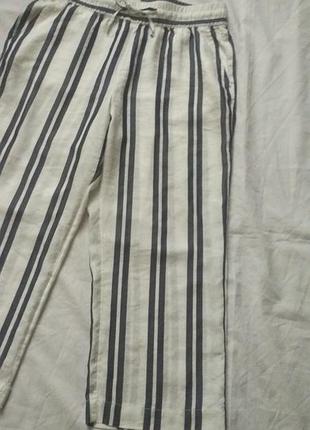Бриджи кюлоты в полоску летние uk12 h&m3 фото