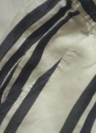 Бриджи кюлоты в полоску летние uk12 h&m5 фото