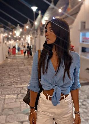 Шикарна лляна сорочка zara