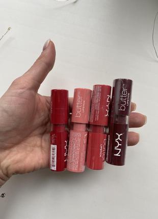 Nyx butter lipstick сяюча помада fire brick 195 фото