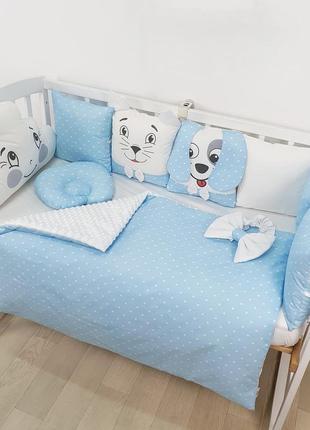 Постельное белье в детскую кроватку, набор постельного белья1 фото