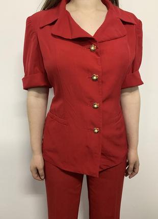 Шелковая блуза пиджак винтаж3 фото