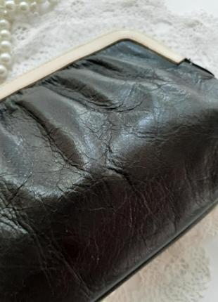Сумка сумочка клатч гаманець 100% натуральна шкіра з пензликом вінтаж5 фото