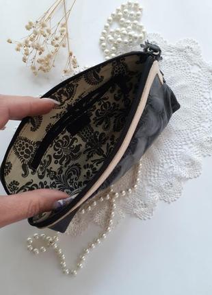 Сумка сумочка клатч гаманець 100% натуральна шкіра з пензликом вінтаж2 фото