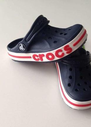 Crocs bayaband navy дитячі сині крокси