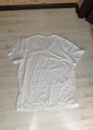 Біла легка футболка в горошок old navy3 фото