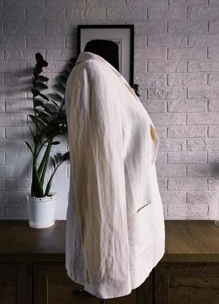 Пиджак жакет люкс max mara ,лён, шёлк,белый, италия,р.m,383 фото