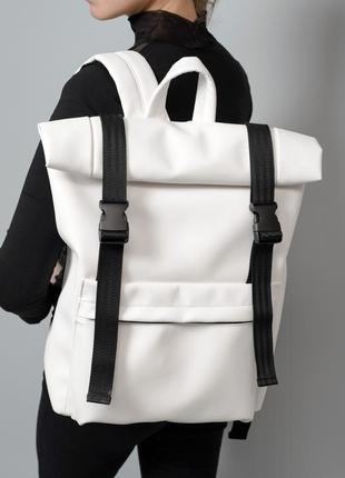 Жіночий рюкзак рол sambag milton rolltop - білий1 фото