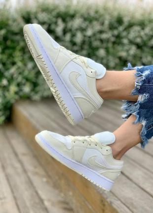 Nike air jordan 1 low🆕женские летние кроссовки🆕дышащие текстильные найк аир джордан2 фото