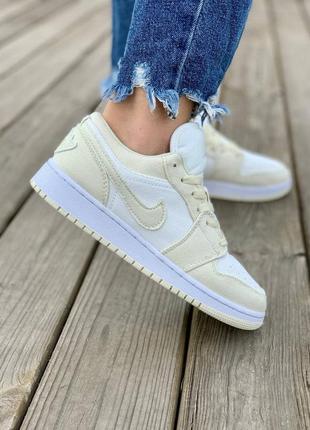 Nike air jordan 1 low🆕женские летние кроссовки🆕дышащие текстильные найк аир джордан4 фото