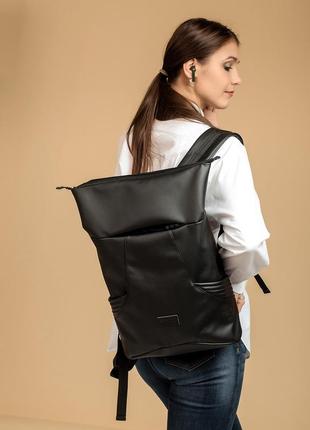 Жіночий рюкзак рол sambag rolltop x — чорний1 фото