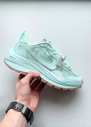 Nike vaporwaffle x sacai🆕женские летние кроссовки найк🆕дышащие легкие мятные найки4 фото