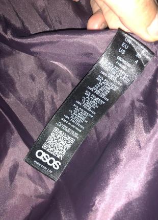 Плащ пиджак сатиновый атласный фиолетовый сиреневый миди6 фото