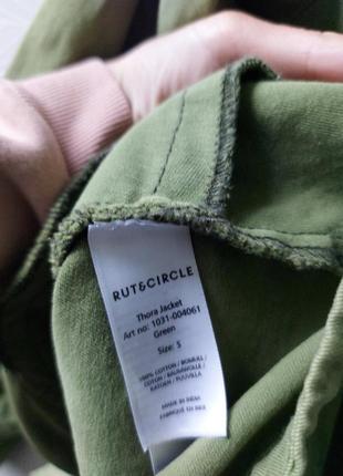 Зелена хакі курточка джинсова куртка піджак, жакет мілітарі7 фото