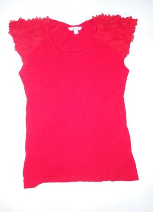 Красная футболка miss e-vie 12-13 лет
