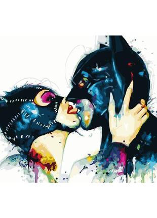Картина по номерам женщина кошка и бэтмен ник