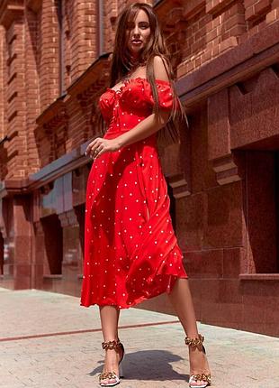 Ніжне повітряне плаття 👗 з розрізом