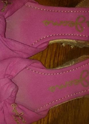 Стильні рожеві плетені босоніжки р40 pepe jeans5 фото