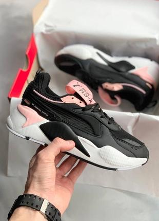 Puma rs-x reinvention black pink1 фото