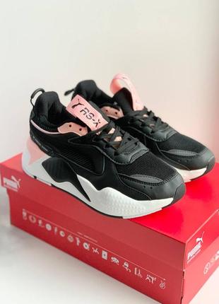 Puma rs-x reinvention black pink3 фото