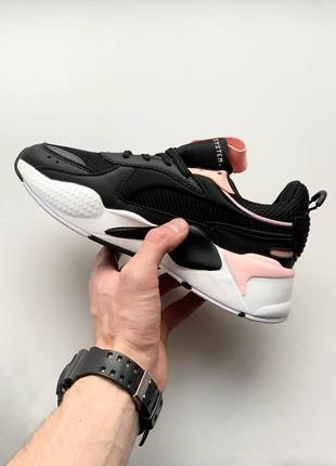 Puma rs-x reinvention black pink9 фото