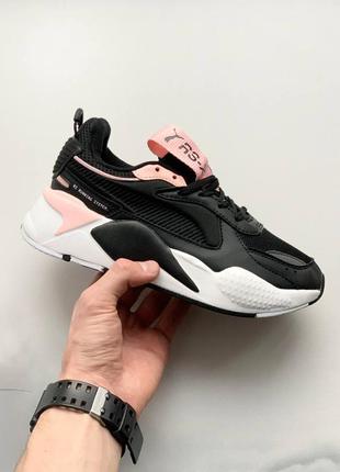 Puma rs-x reinvention black pink4 фото