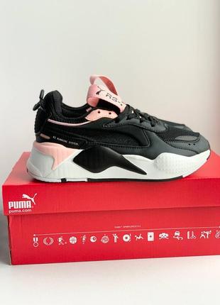 Puma rs-x reinvention black pink5 фото