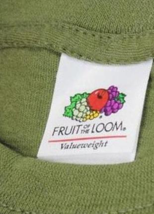 Футболка чоловіча олива fruit of the loom6 фото