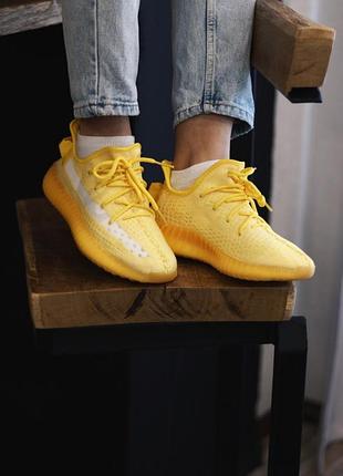 Кросівки yeezy boost 350 yellow ☀️ кросівки жіночі жовті, накладений платіж