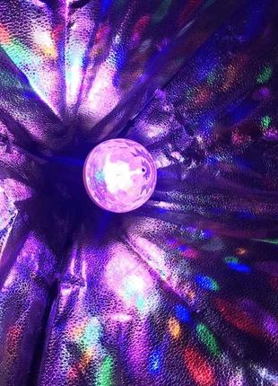 Мощная диско лампа 6 led color rotating lamp, вращающаяся диско лампа, диско шар для вечеринок rd-501 фото