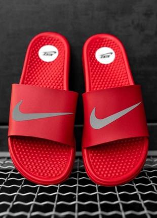 Сланцы мужские nike red красные (найк, сланці)