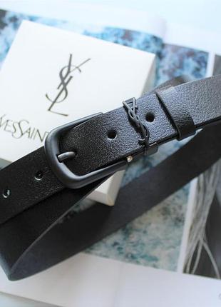 Стильний шкіряний ремінь в стилі yves saint laurent