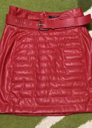 Юбка мини юбка красная юбка2 фото