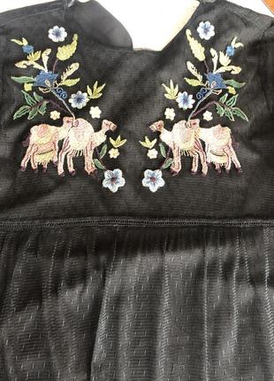 Платья zara с вышивкой 6