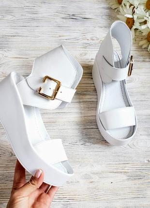 Босоножки на платформе натуральная кожа р36-40 сандалии туфли босоніжки сандалі туфлі4 фото