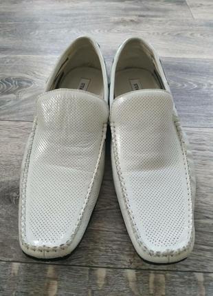 Steve madden кожаные  лоферы сандалии балетки мокасины белые нарядные новые ткфли!!1 фото