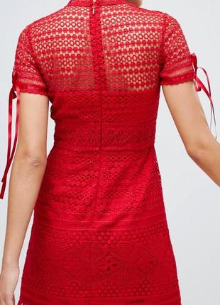 Скидка кружевное красное платье chi chi london7 фото